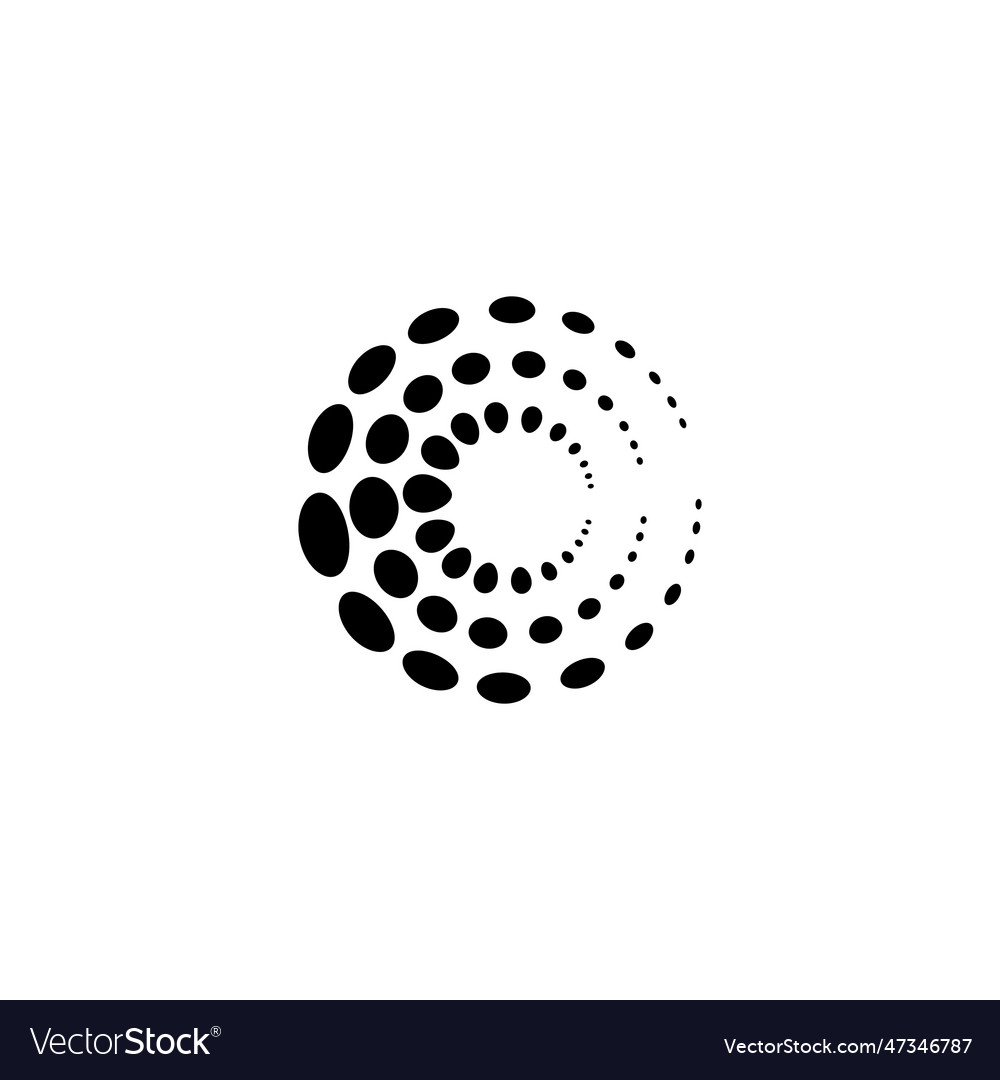 Halftone circle dots