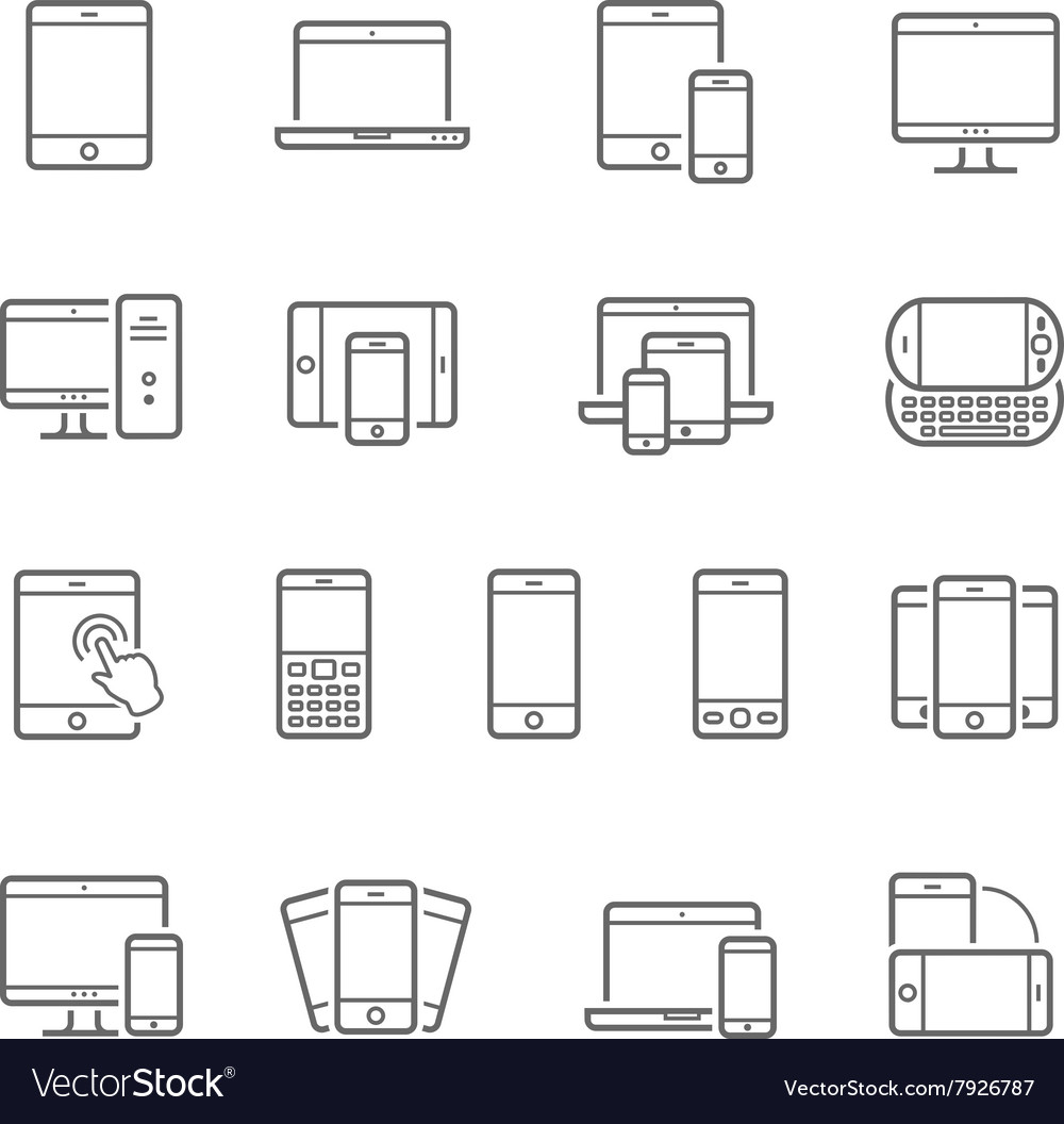 Responsive Device Icon Set
