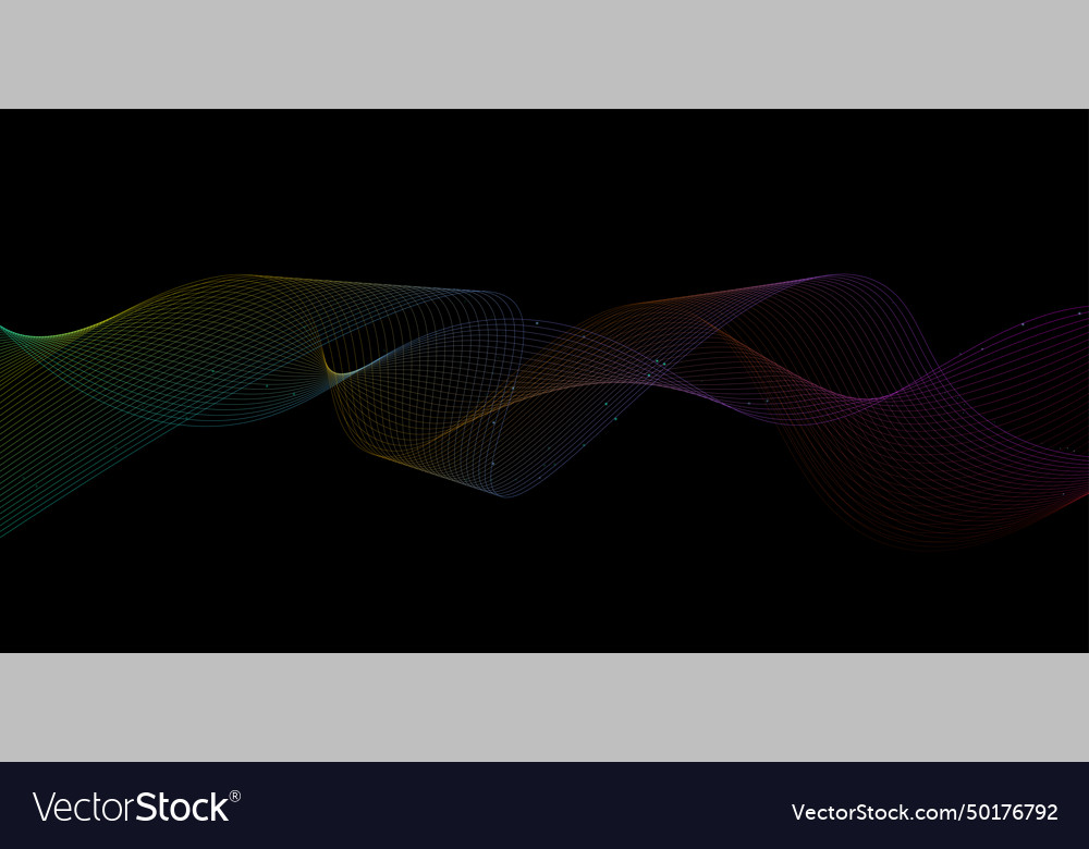 Abstract background with flowing particles Vector Image Abstract background with flowing particles