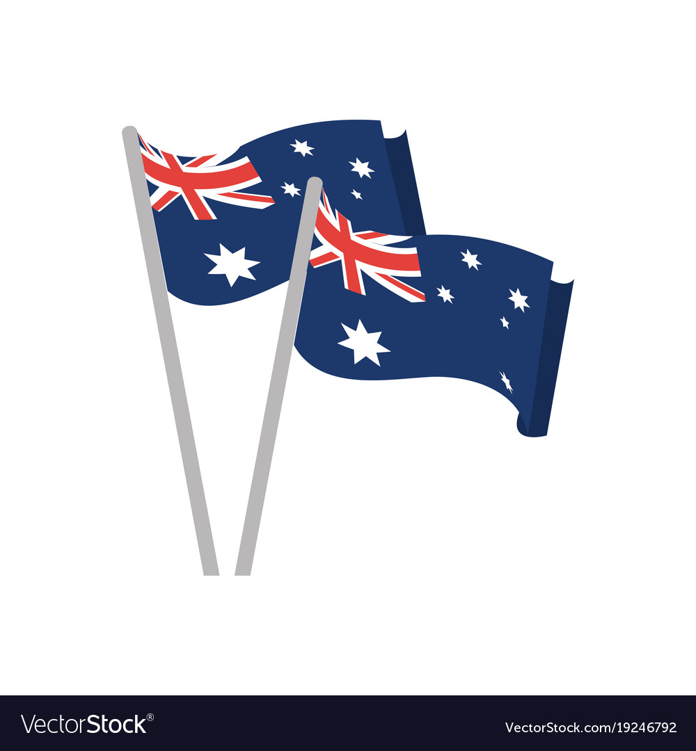 Australian flag design Royalty Free Vector Image