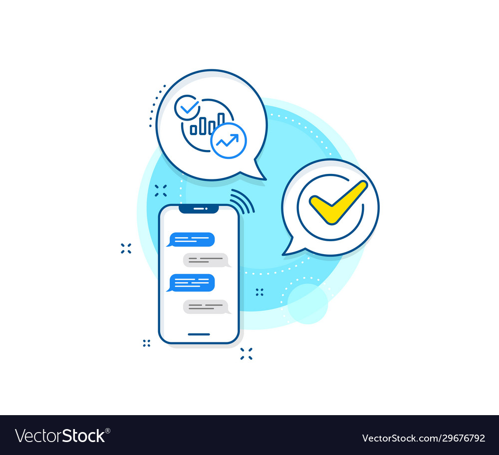 Charts statistics line icon report graph sign