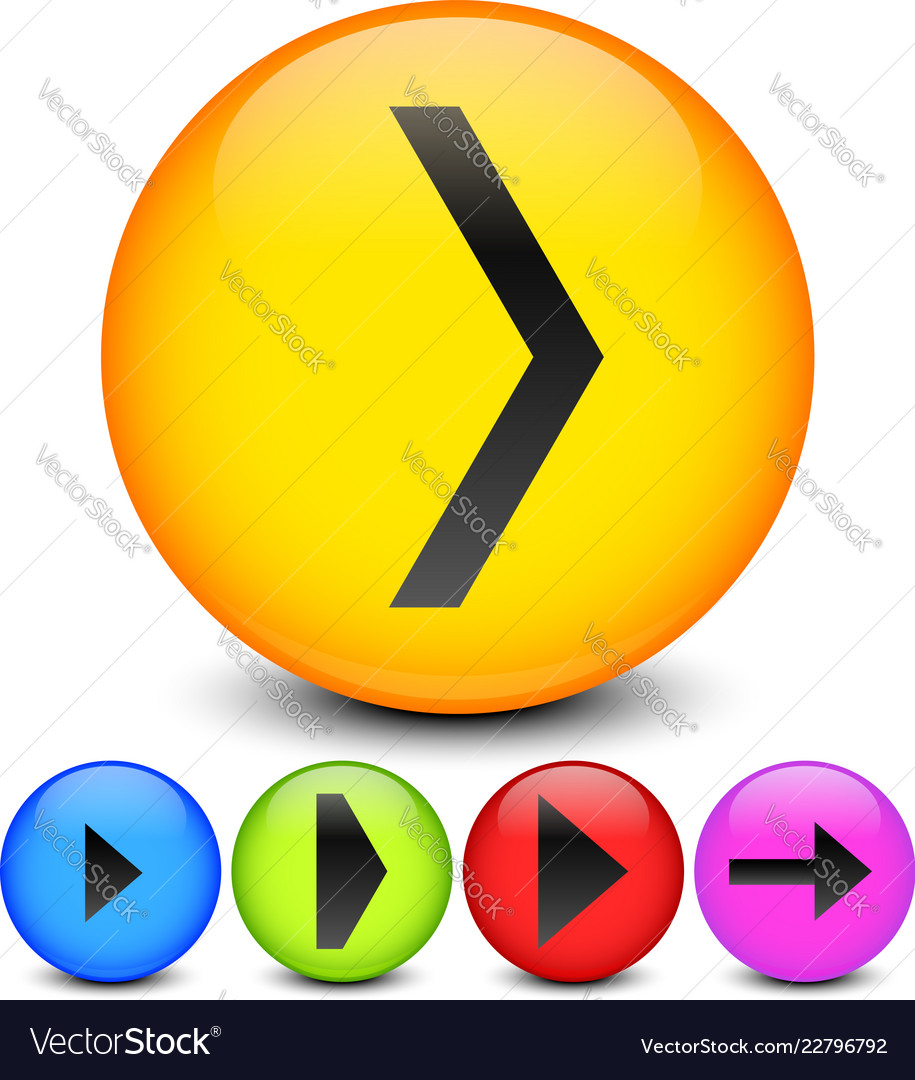 Different arrows on colored circles