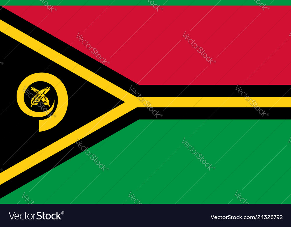 Flag of vanuatu melanesia Royalty Free Vector Image