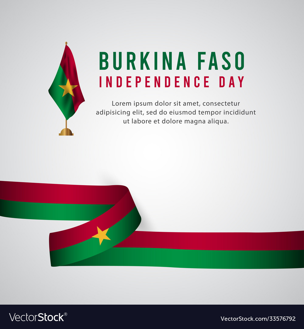 Happy burkina faso independence day celebration