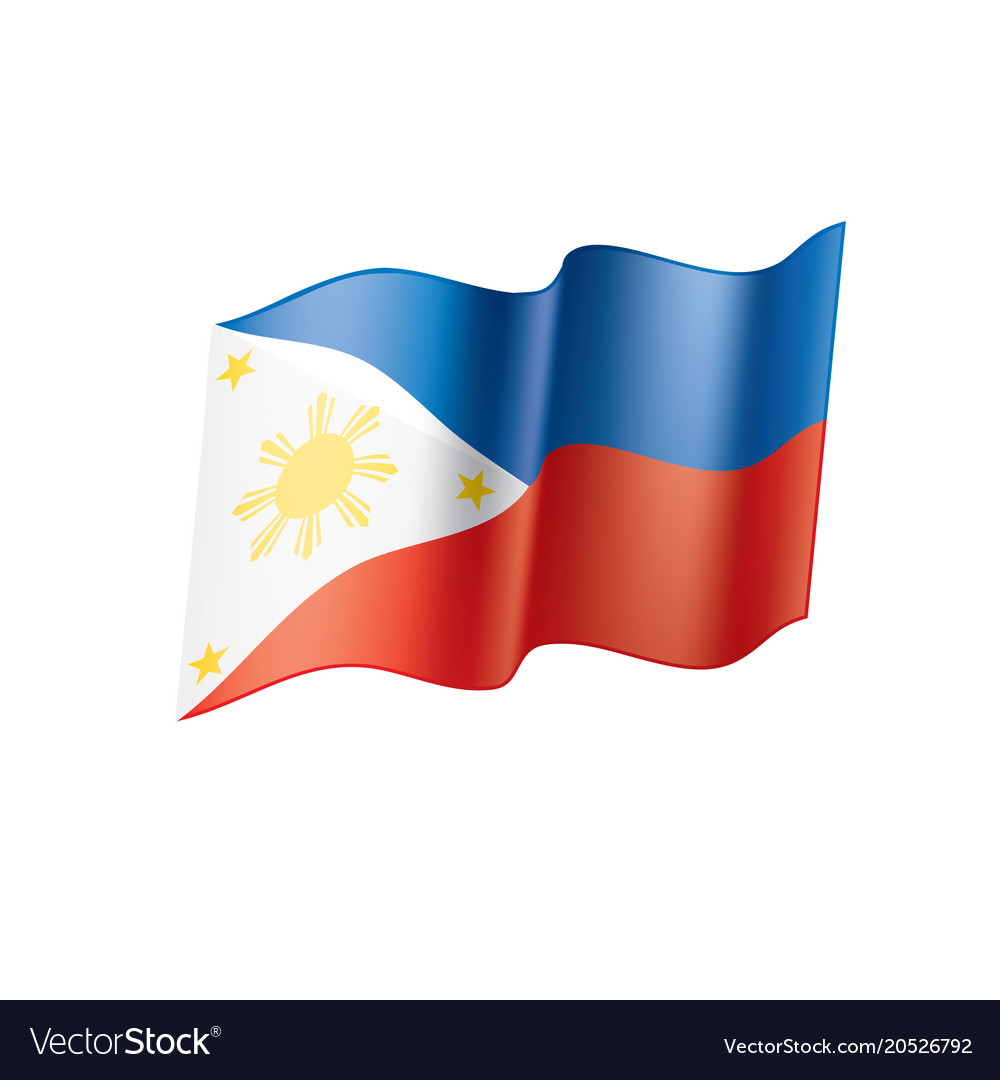 Philippines flag Royalty Free Vector Image - VectorStock