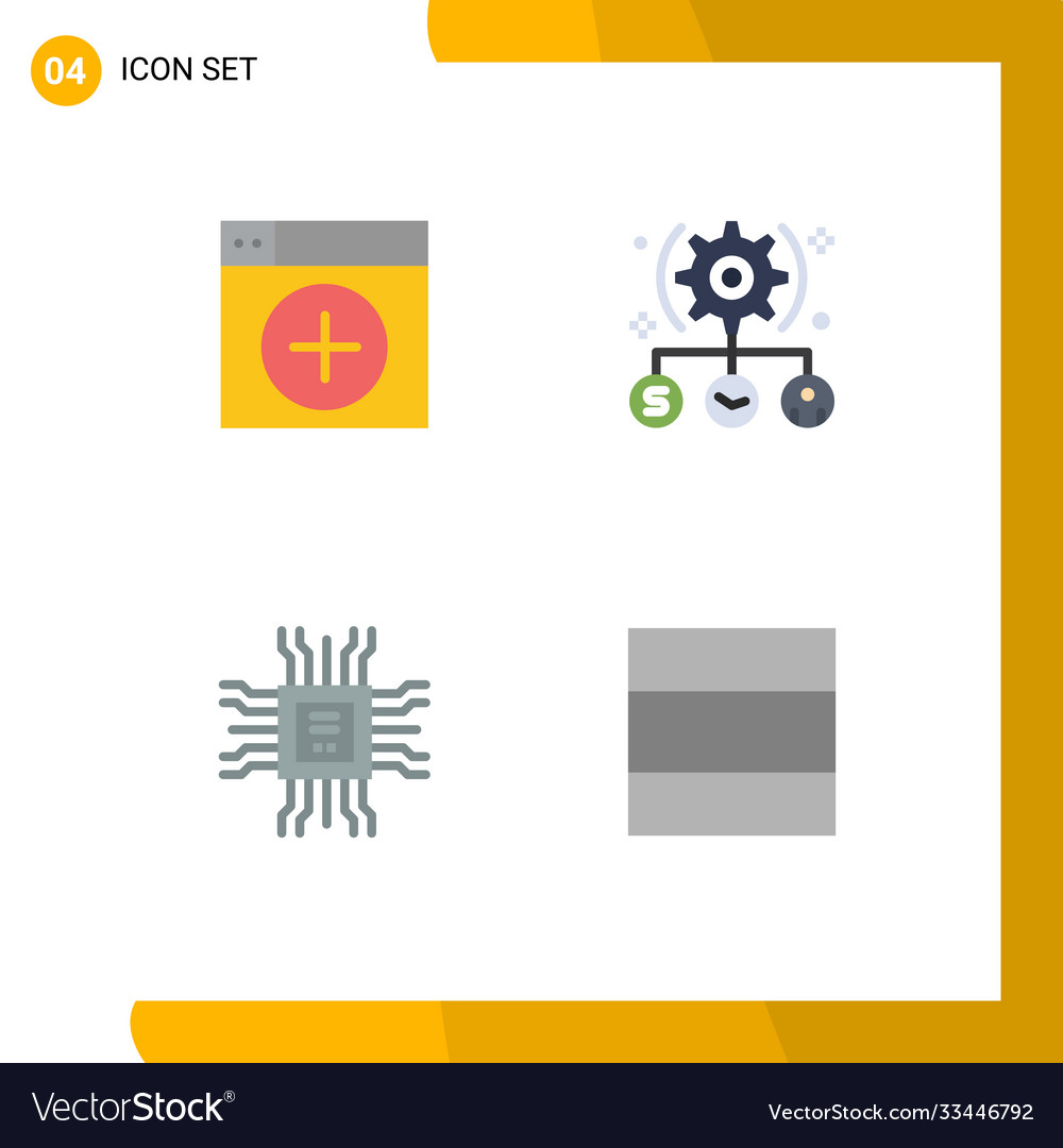 Pictograph set 4 simple flat icons add user