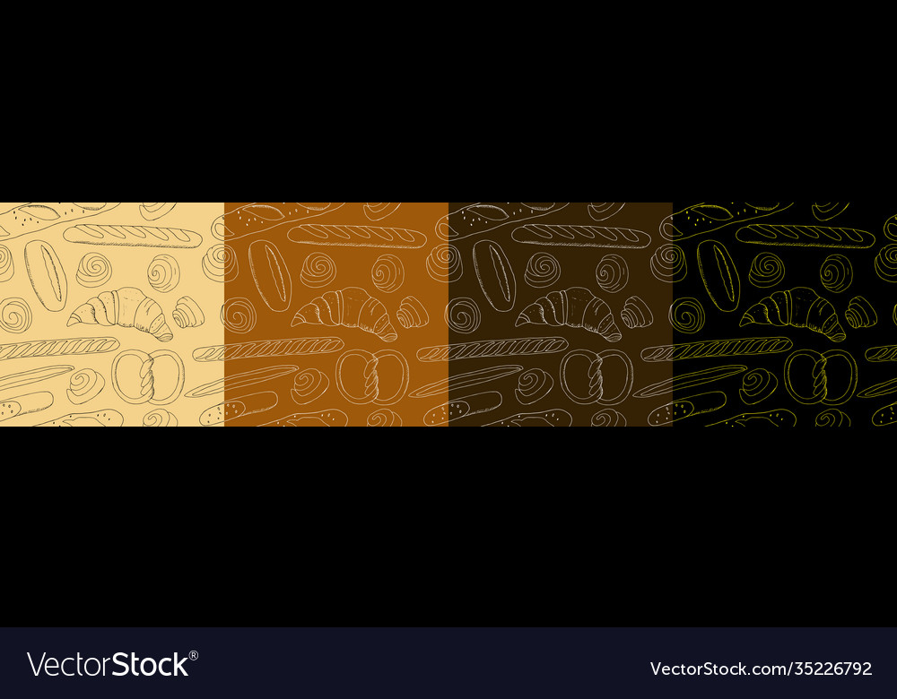 Set seamless patterns with different kinds
