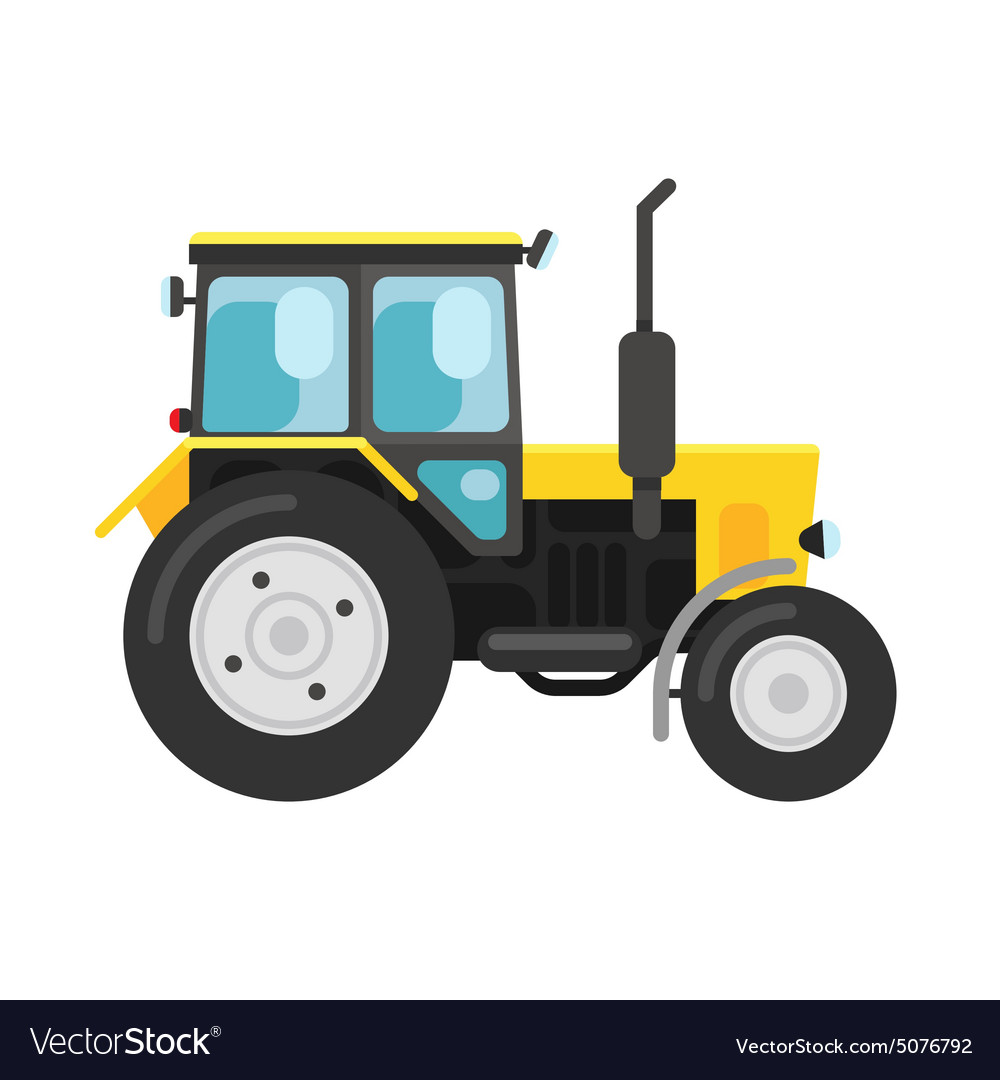 Yellow tractor Stock Vector by ©puhfoto 66387437