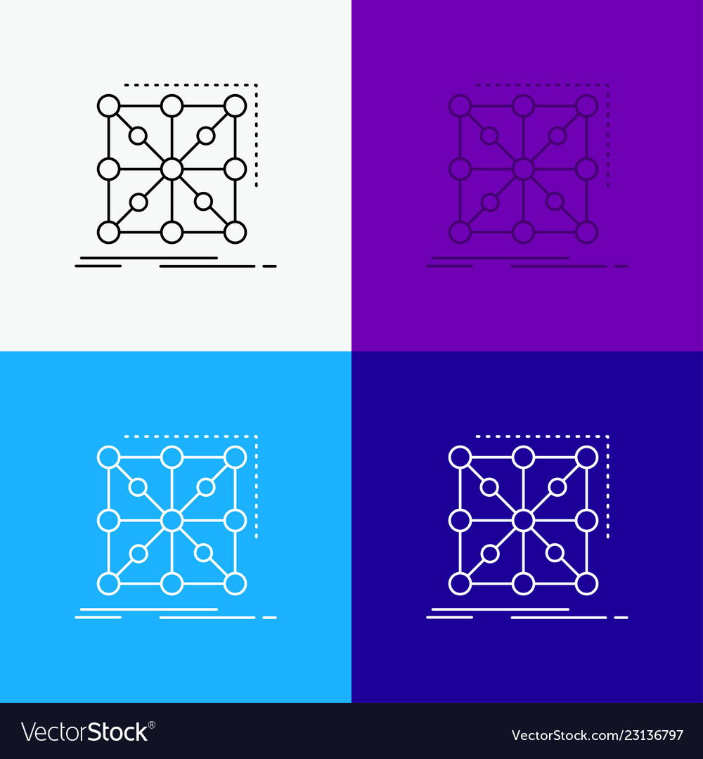 Data framework app cluster complex icon over vector image Data framework app cluster complex icon over