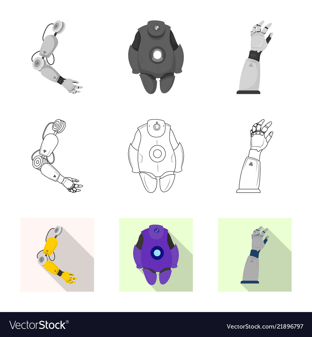 Design of robot and factory sign