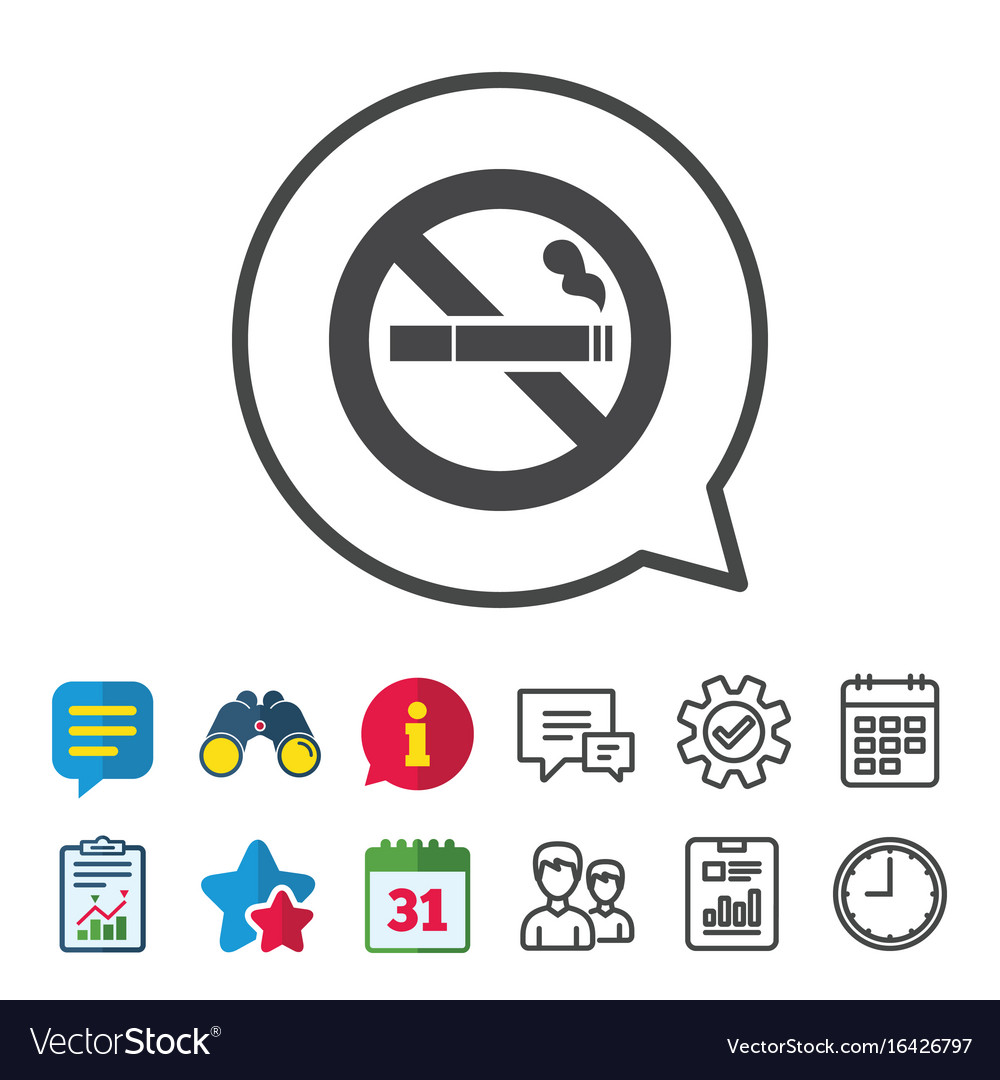 No Smoking Sign Icon Cigarette Symbol Royalty Free Vector 0105