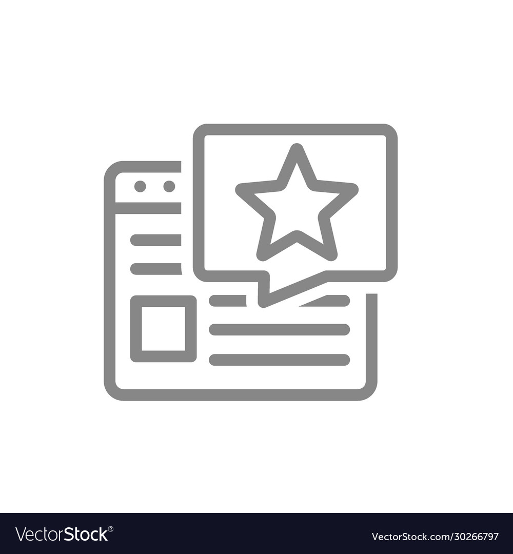 User Feedback Star Icon