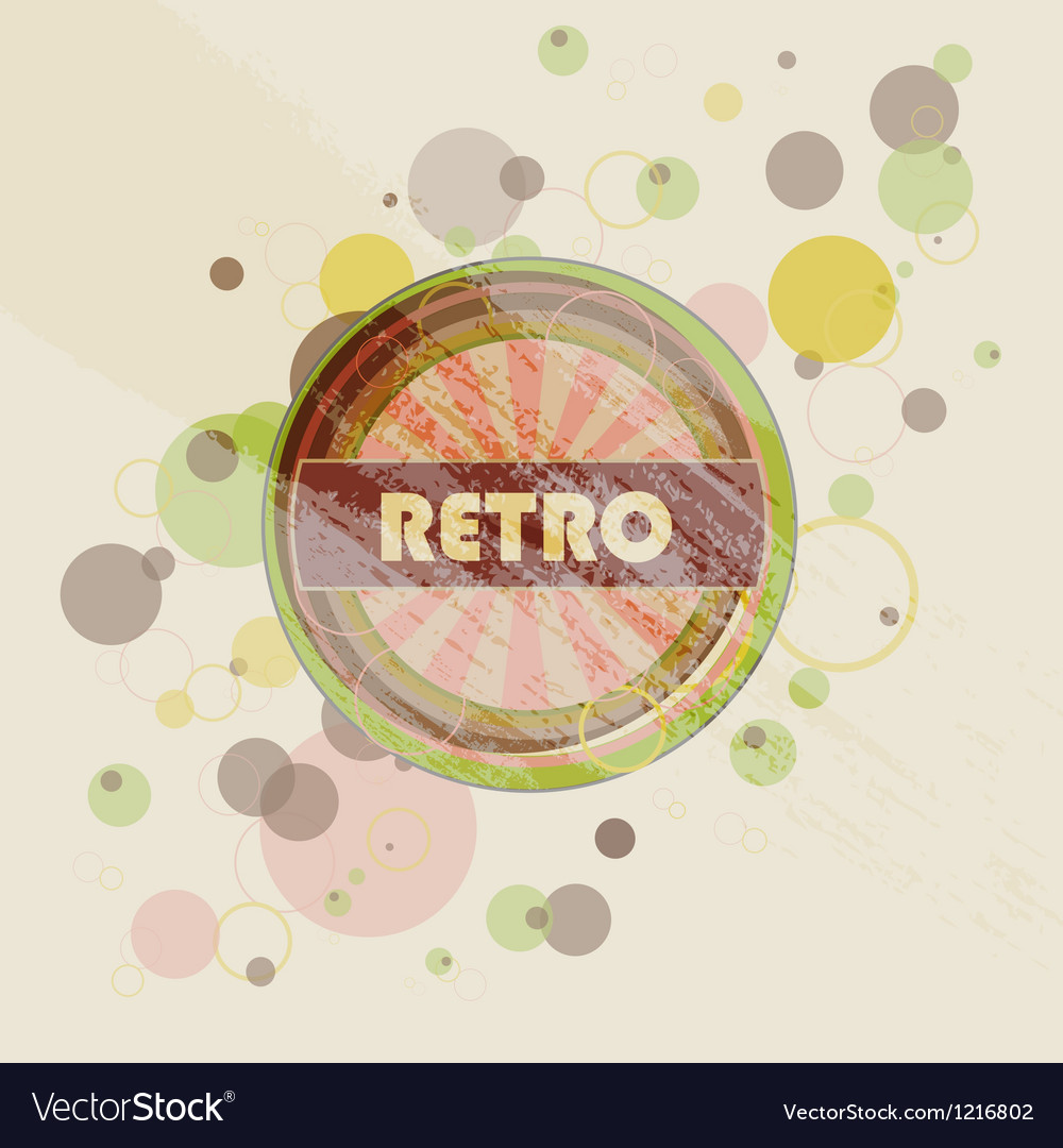 Abstract creative retro labels background Vector Image