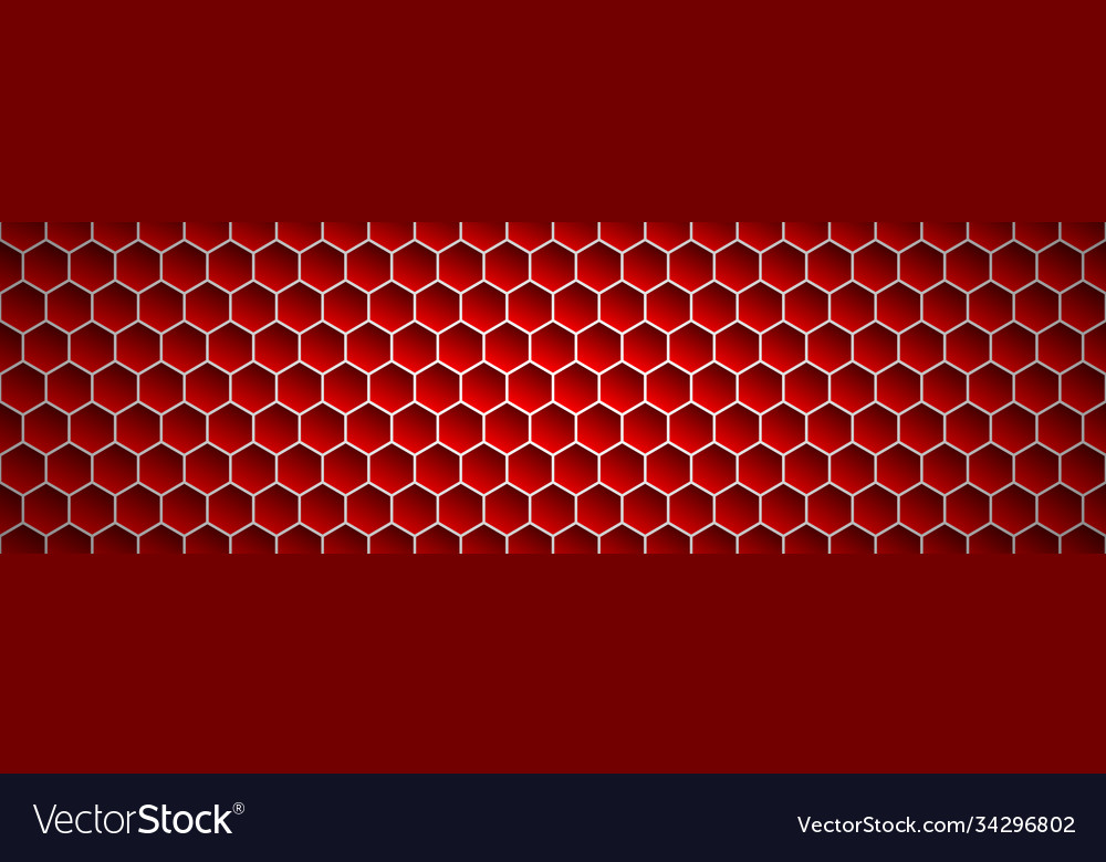 Abstract red geometric polygons header vector image Abstract red geometric polygons header