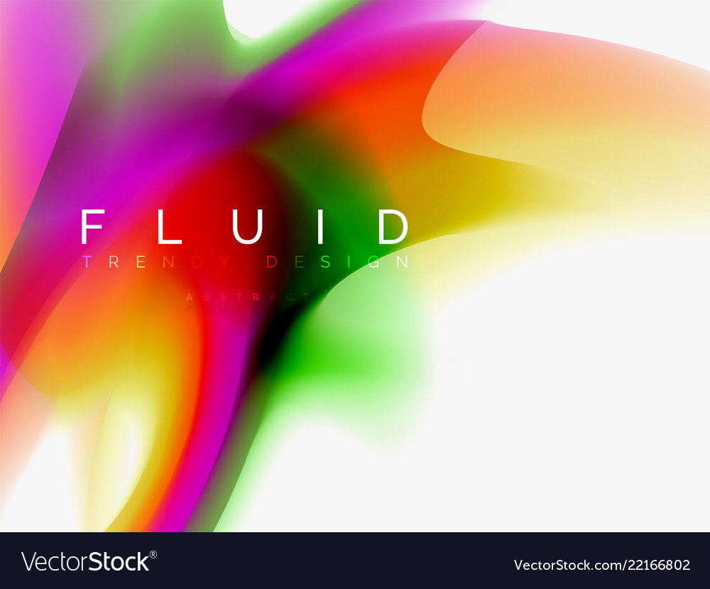 Background abstract fluid colors design vector image Background abstract fluid colors design
