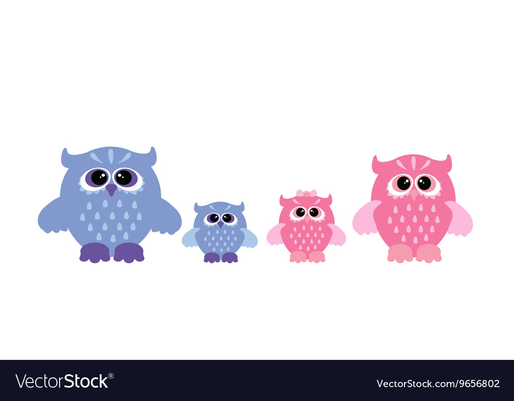 Cute owl set