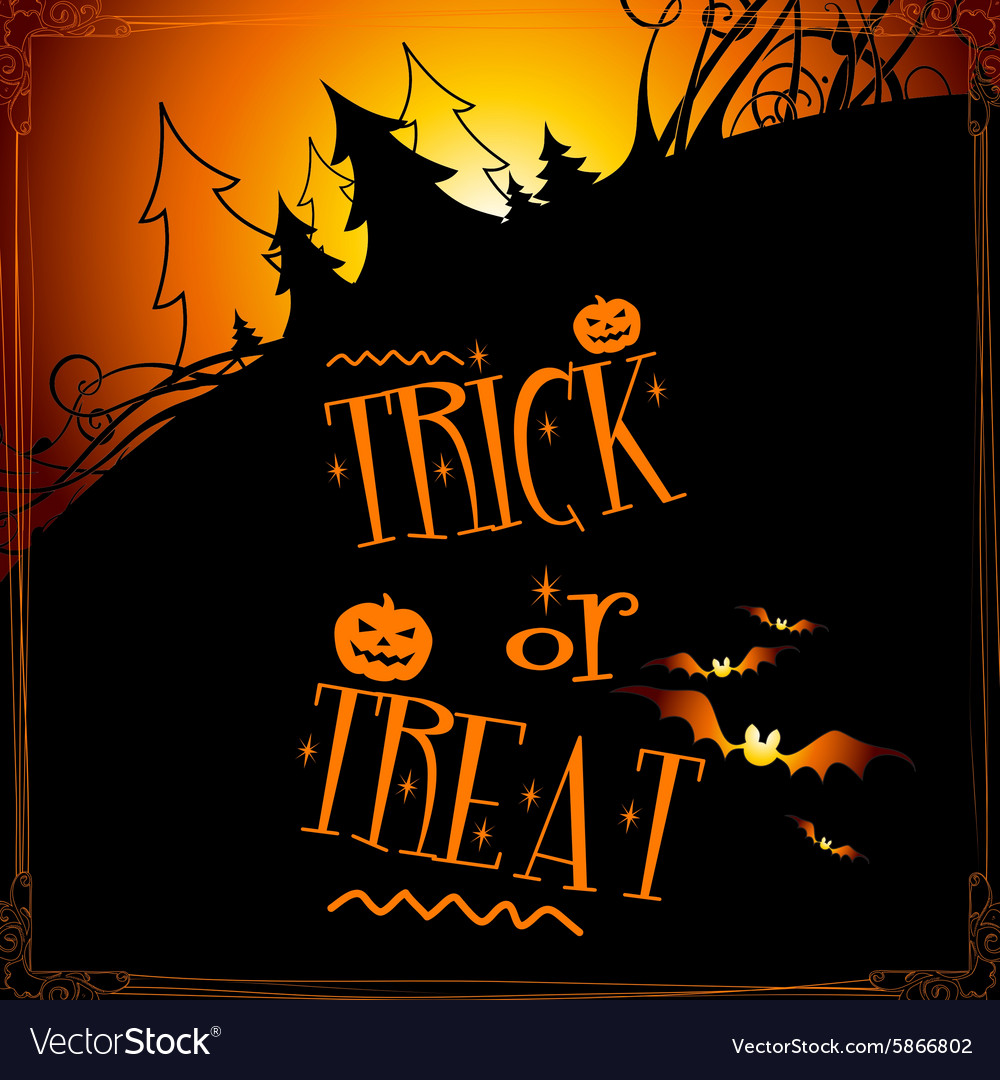 Halloween background Royalty Free Vector Image