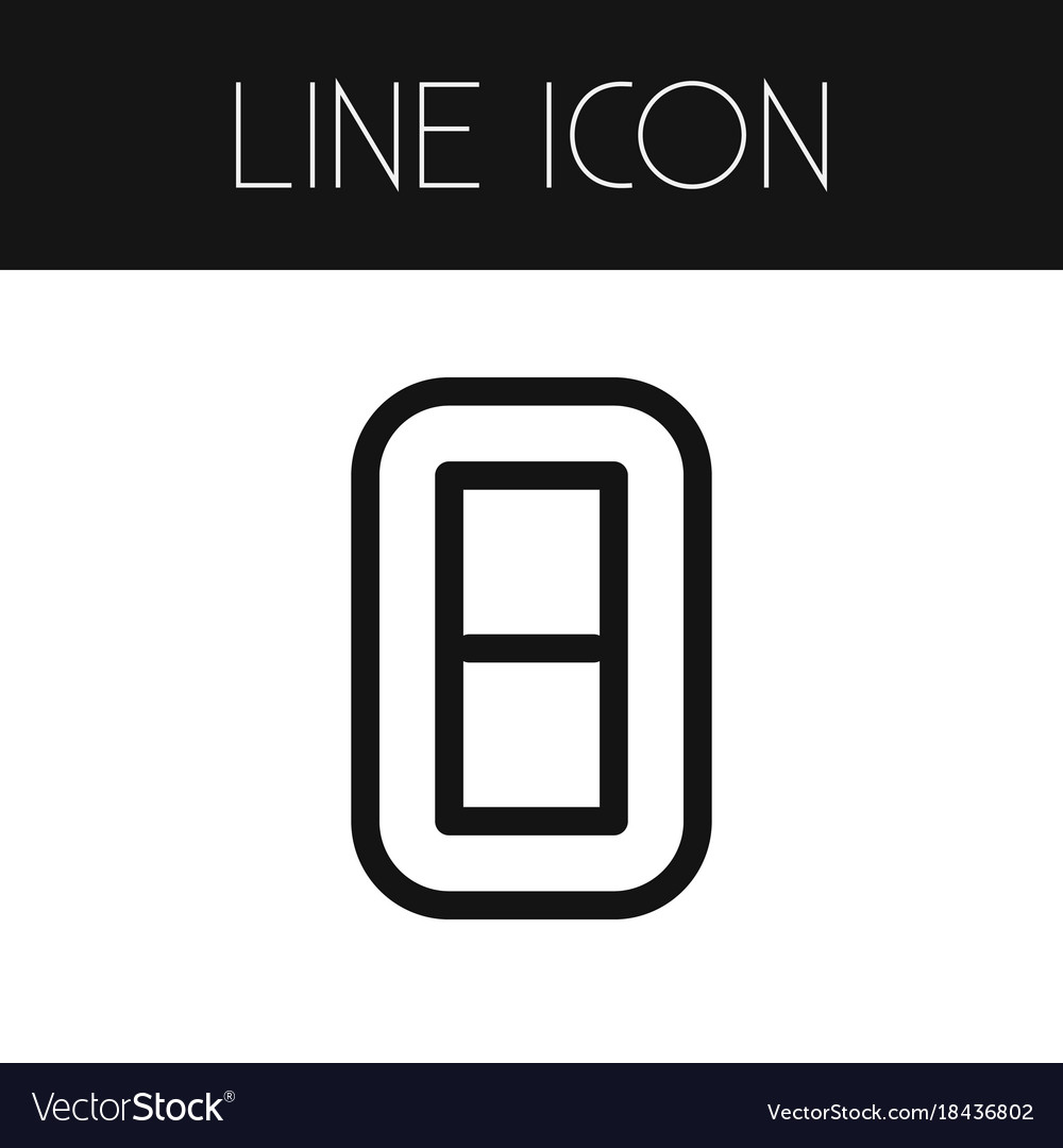 Isolated link outline chain element can