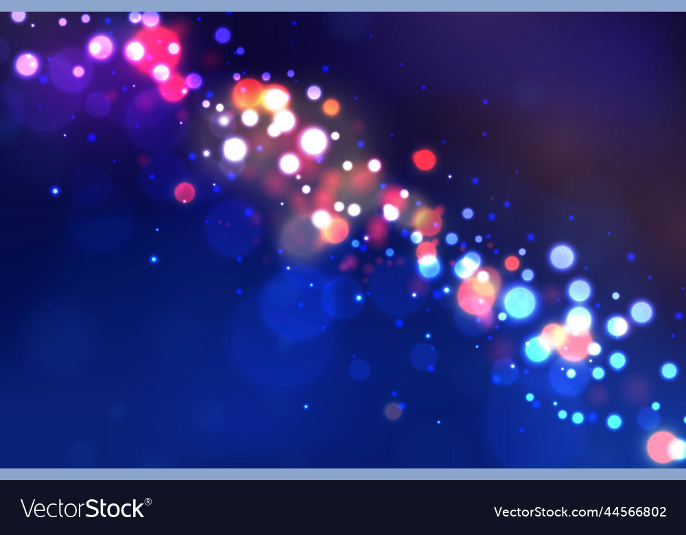 Realistic bokeh effect background design
