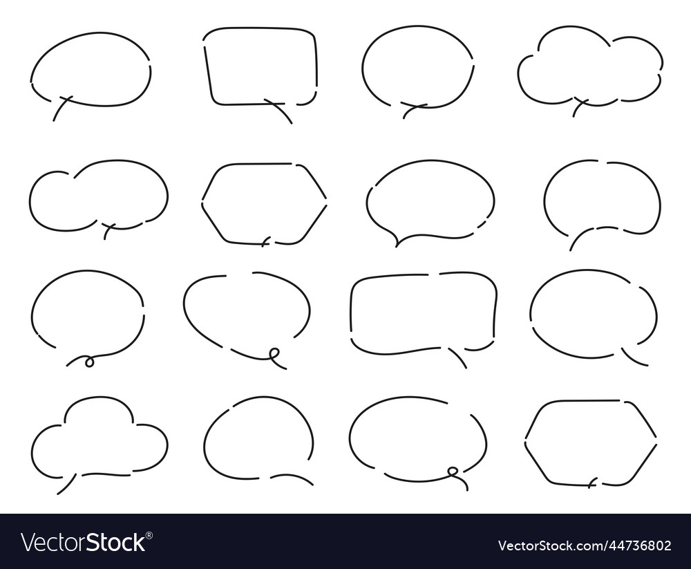 Set of speech bubbles dialog box icon Vector Image Set of speech bubbles dialog box icon