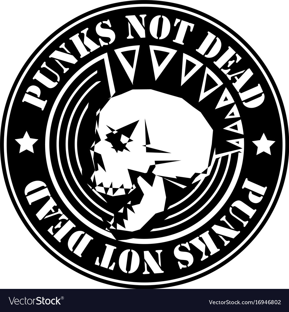 Skull Punk Rock Badge