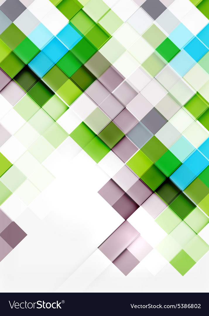 Square shape mosaic pattern design universal