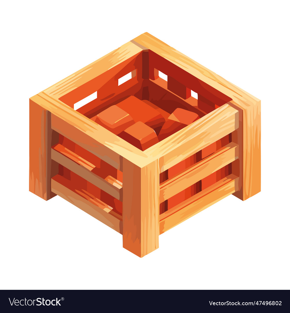 Wooden crate packaging for shipping cargo