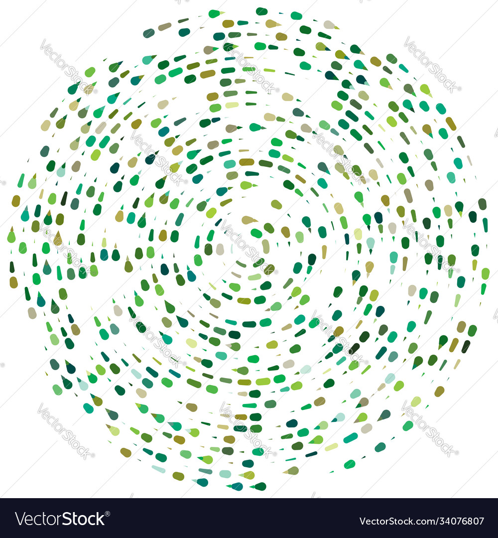 Abstract circular radial design element geometric