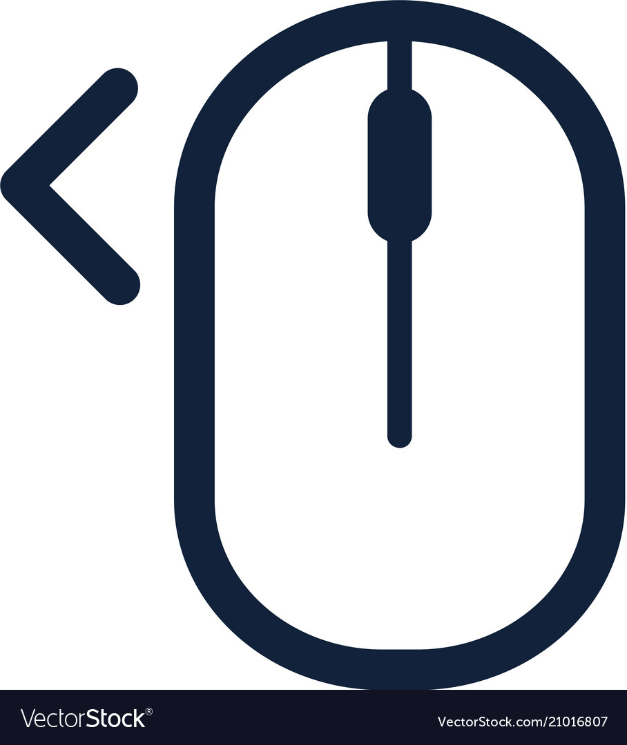 Click right left computer mouse icon symbol flat