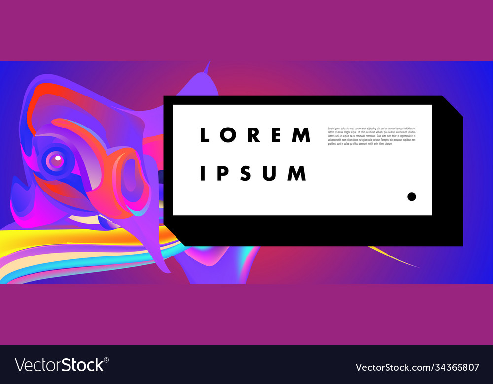 Colorful abstract banner template with dummy text