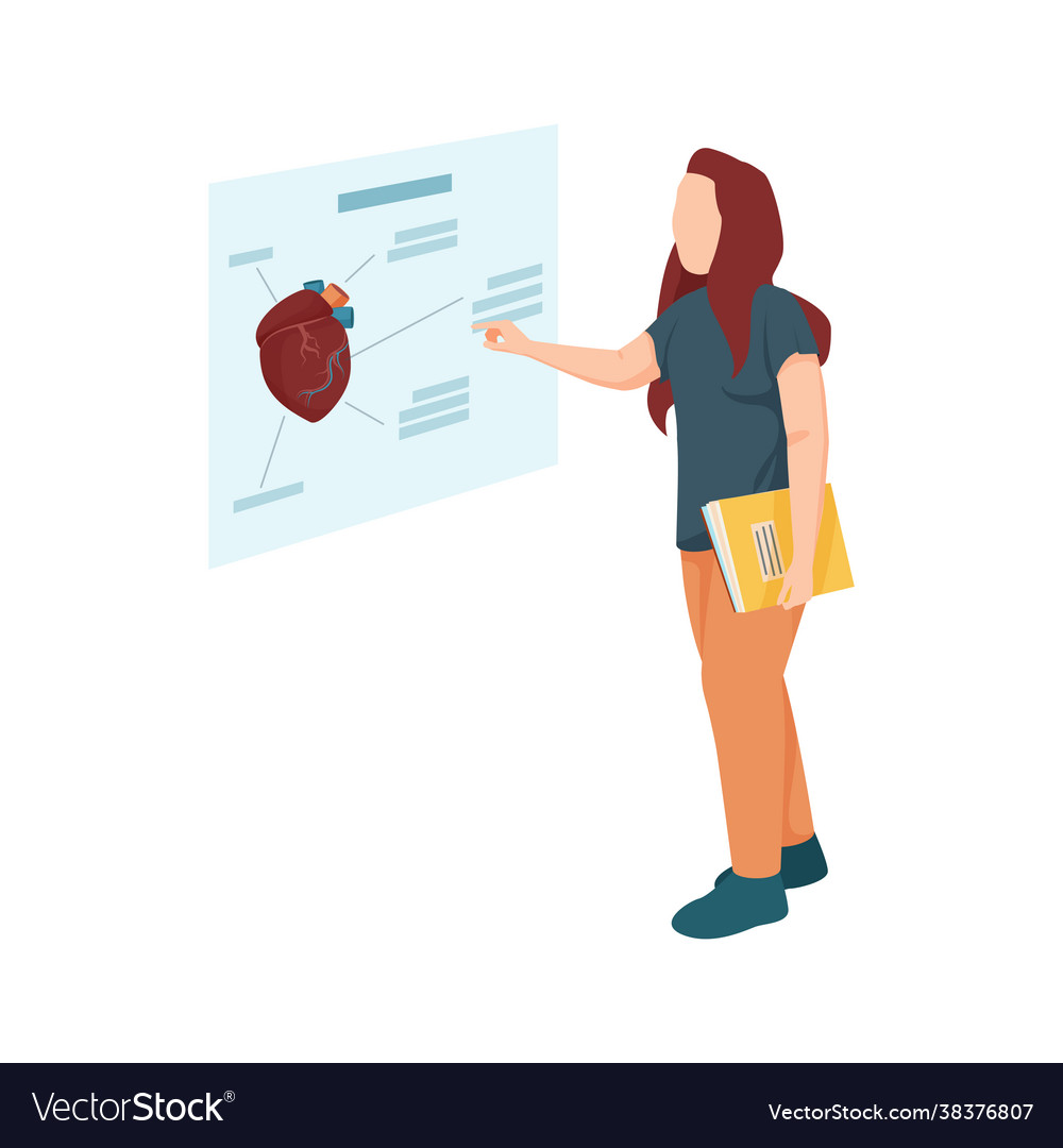 Flat student Royalty Free Vector Image - VectorStock