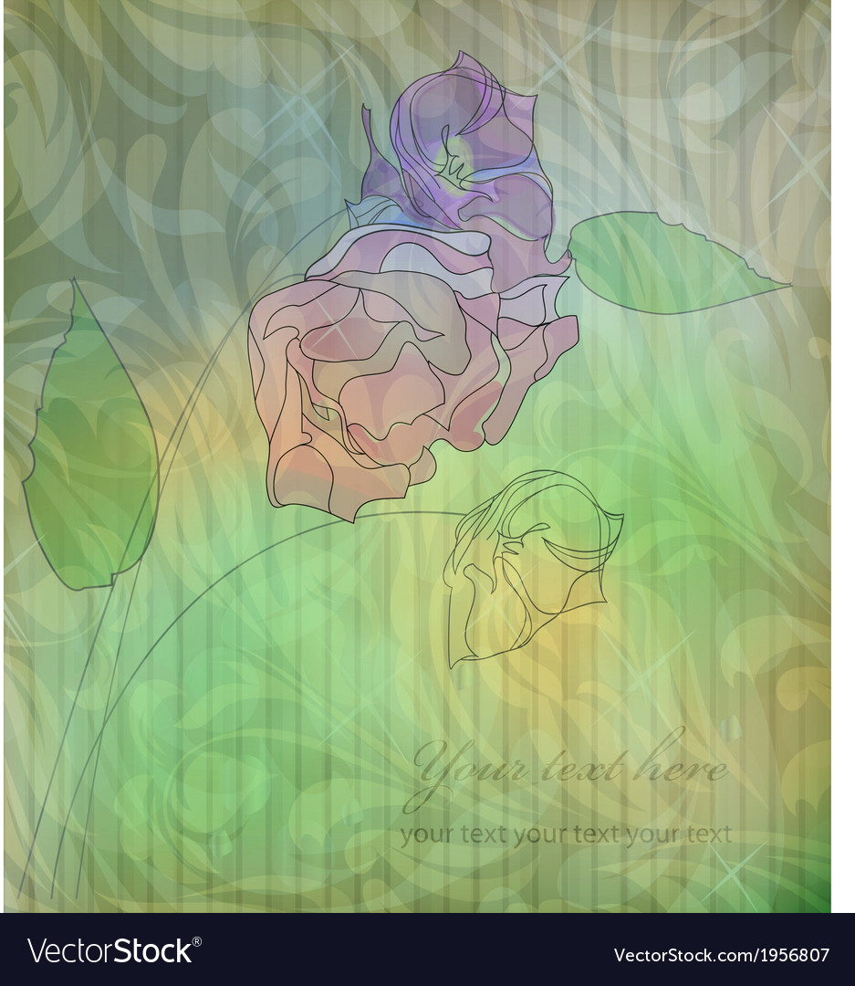 Floral retro vintage wallpaper Royalty Free Vector Image