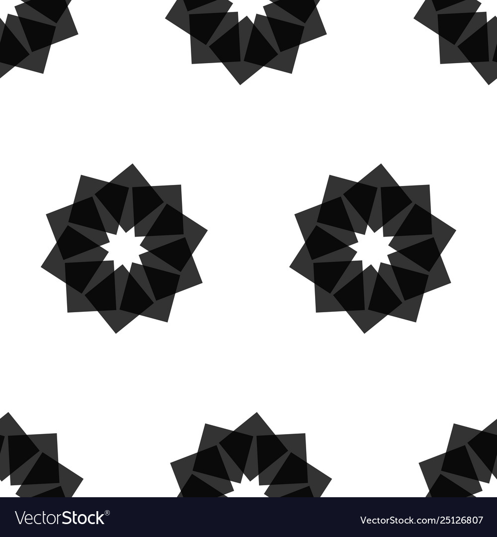 Geometric abstract pattern from repetitive shapes