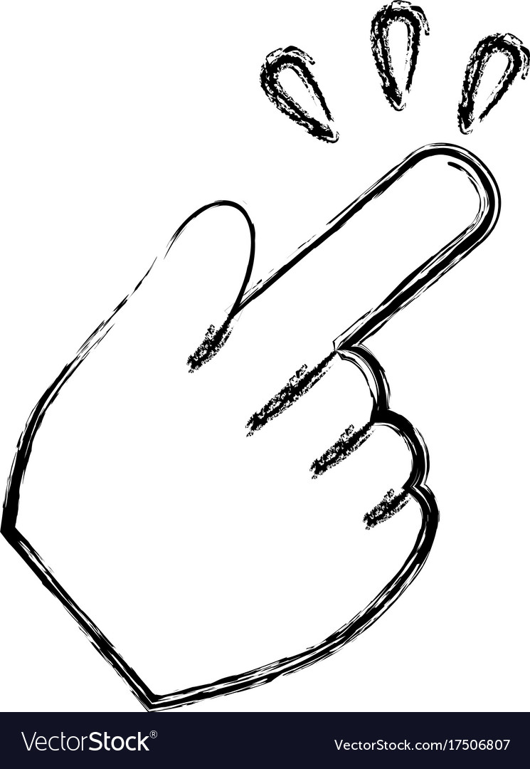 Hand click cursor symbol