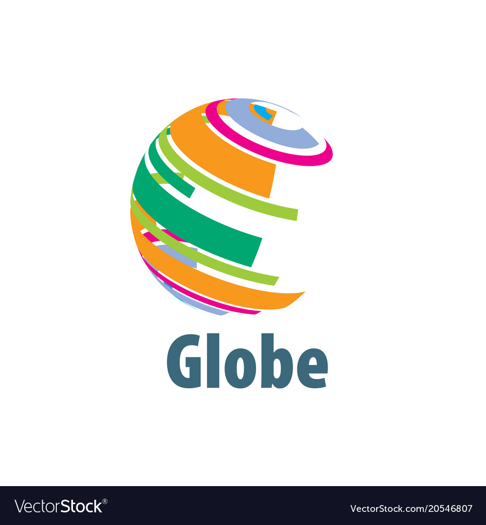 Logo globe Royalty Free Vector Image - VectorStock