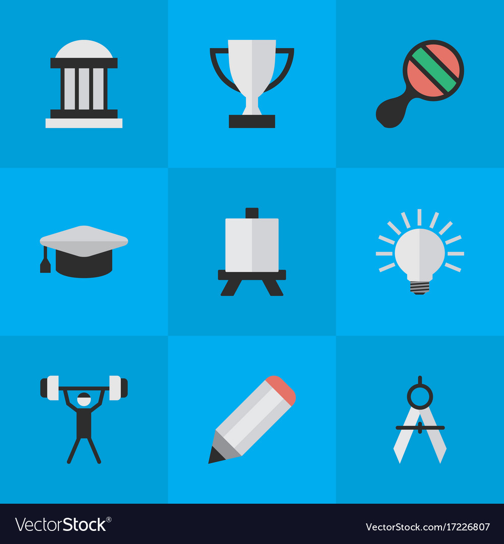 Set of simple knowledge icons