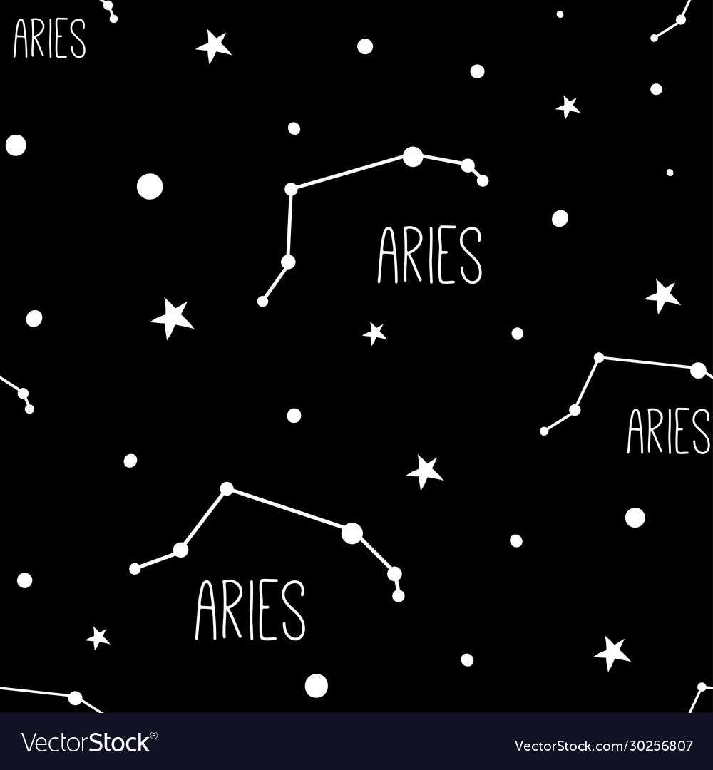 Zodiac Constellation Pattern - Aries