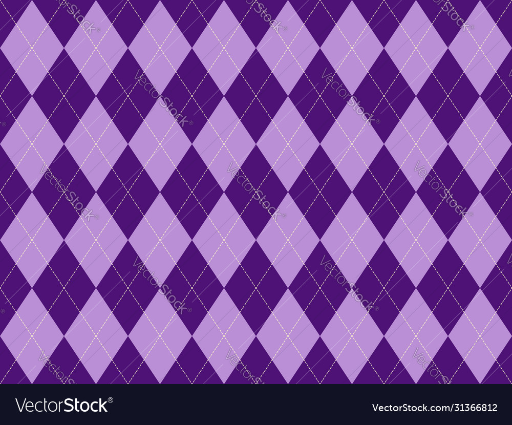 Argyle pattern seamless fabric texture background vector image Argyle pattern seamless fabric texture background