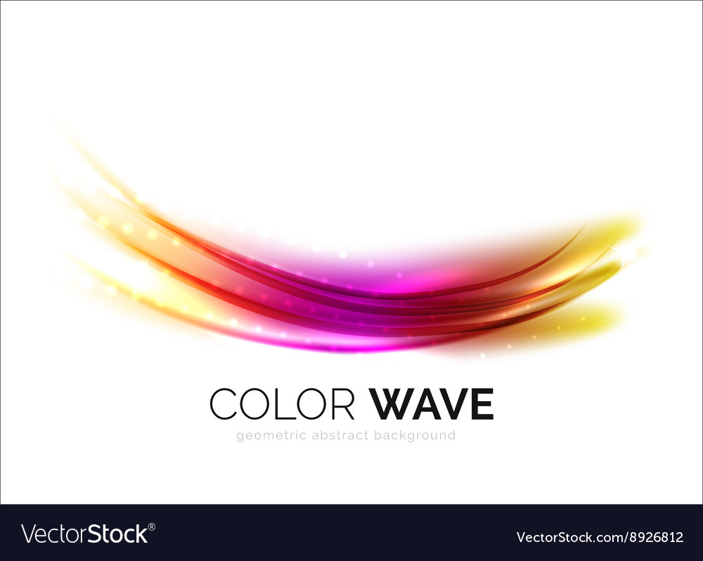 Blurred wave design elements
