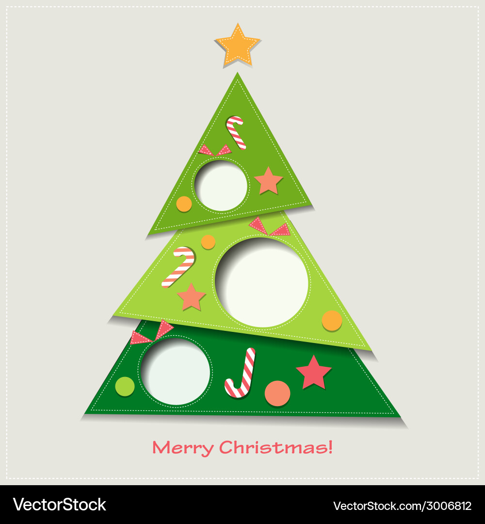 Christmas tree background Royalty Free Vector Image