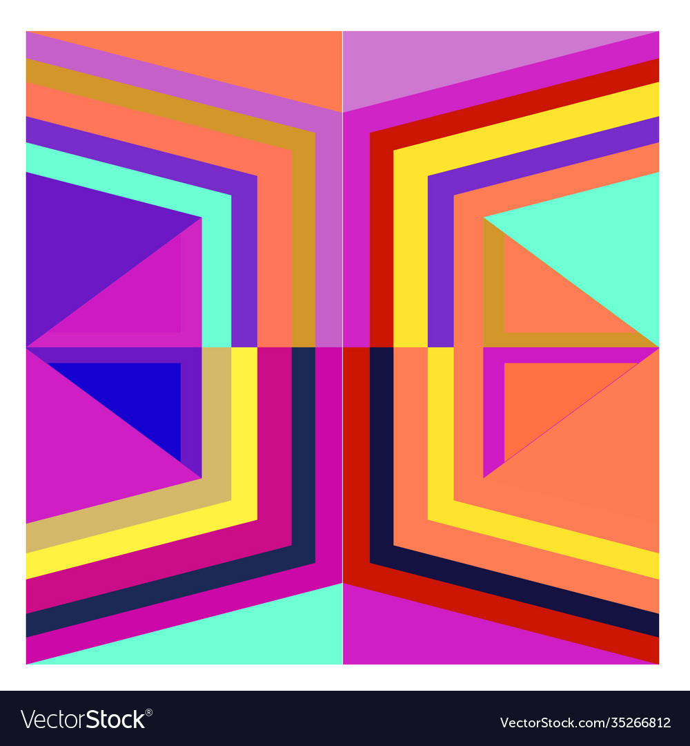 Colorful geometric and curve background pattern