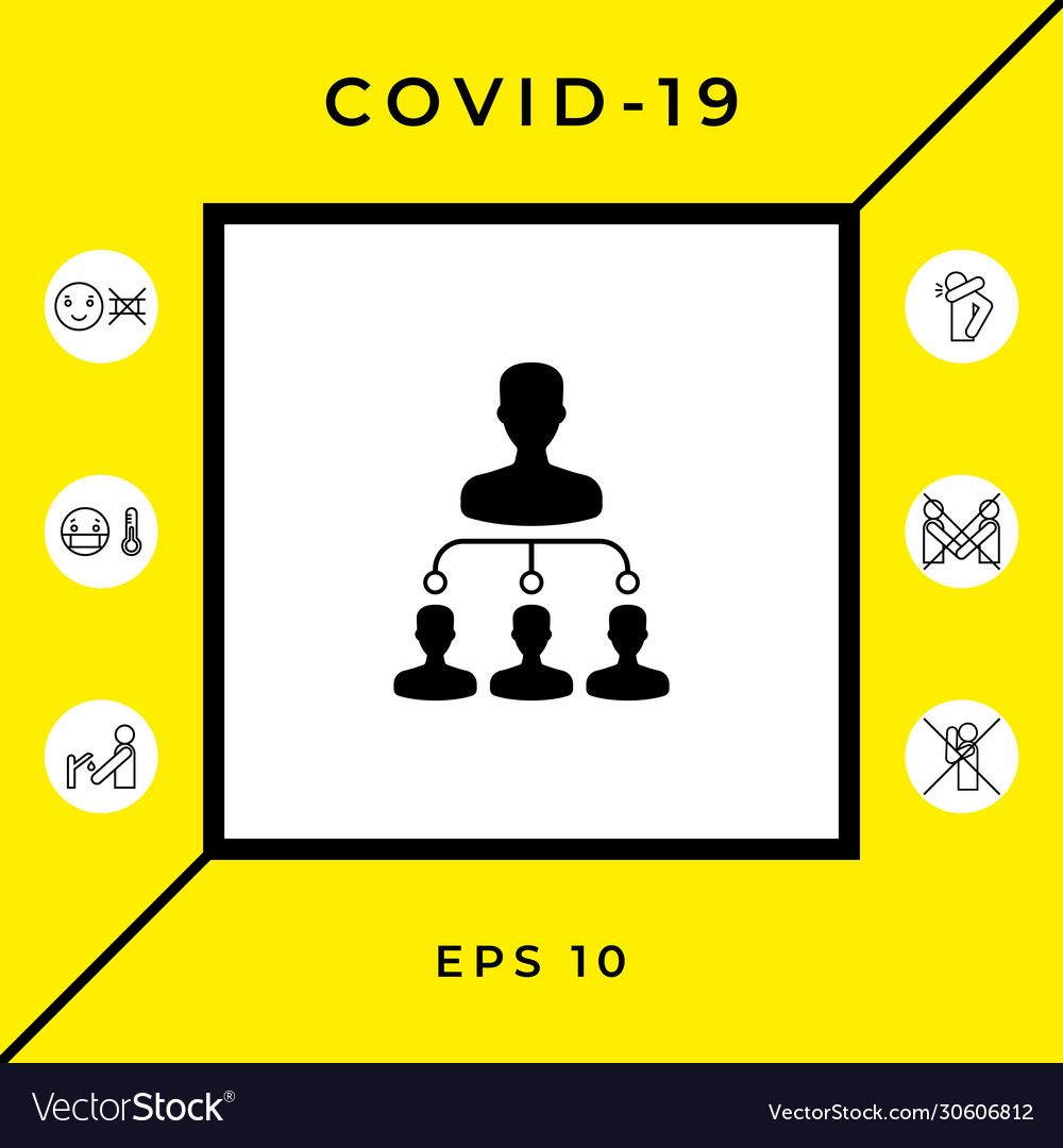 Hierarchy symbol icon graphic elements