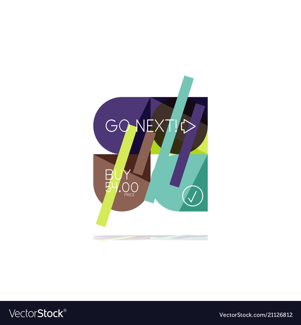 Minimal flat clean abstract option step vector image Minimal flat clean abstract option step