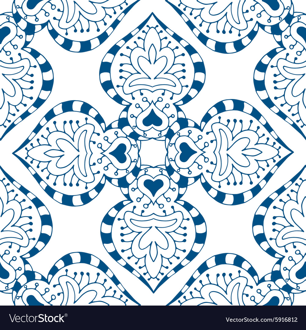 Seamless blue pattern