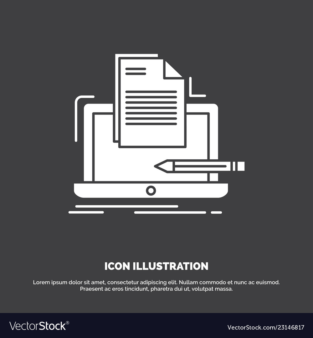 Coder coding computer list paper icon glyph