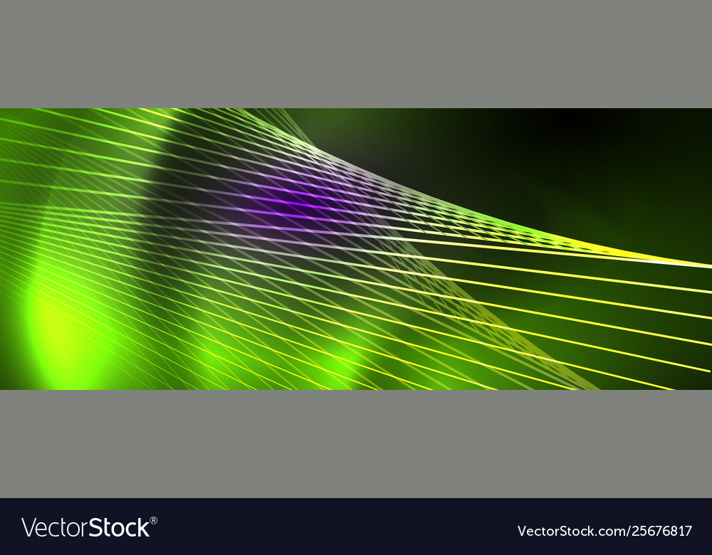 Color light with lines outer space background vector image Color light with lines outer space background