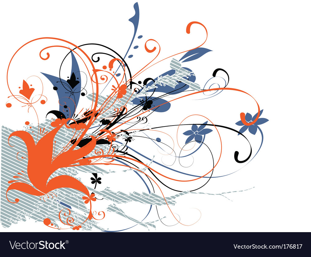 Flower background Royalty Free Vector Image VectorStock