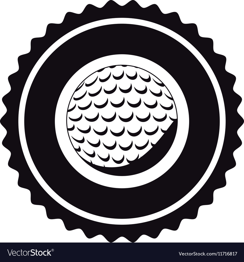 isolated ball of golf design royalty free vector image
