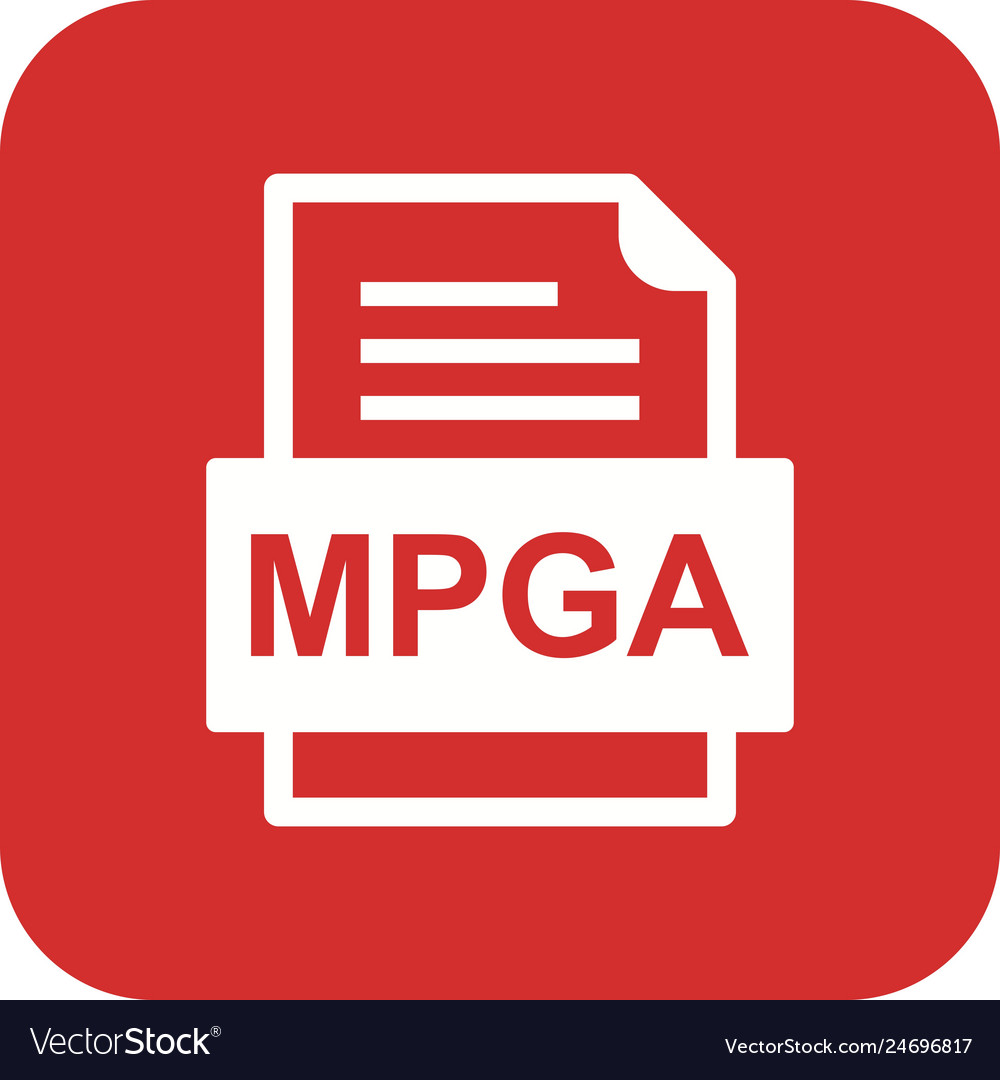 Mpga file document icon