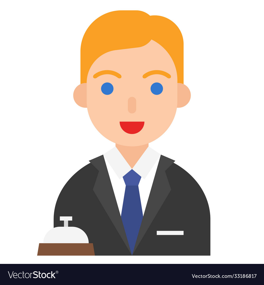 Receptionist icon profession and job Royalty Free Vector